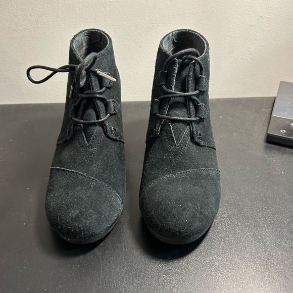 TOMS Black Kala Suede Booties - Picture 2 of 7